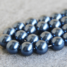 T8393 14mm Dark Blue Glass pearl Loose beads!Fit For Making Bracelet&Necklace DIY Jewelry Fashion beautiful beads wholesale 2024 - buy cheap