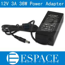 20piece/lot 12V 3A 36W Power Supply AC 100-240V to DC Adapter For 3528 5050 Strip LED with US/EU plug  free fedex 2024 - buy cheap