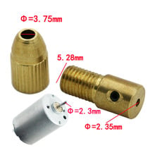 5 pces 0.5-3mm pequeno conjunto de mandril de broca elétrica pinça micro torção dc156 2024 - compre barato