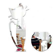 Adesivo decorativo de geladeira e cozinha funlife, diy, criativo, moda para casa, desenho, gato e aquário, selos, espelho ms361300 2024 - compre barato