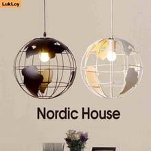 LuKLoy Globe Earth Pendant Lights LED Kitchen Lights LED Lamp Bedside Hanging Lamp Ceiling Lamps Bedroom Living Room Lighting 2024 - buy cheap