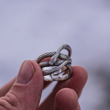 Новое Винтажное кольцо в стиле панк с животными, модное женское и мужское кольцо в виде змеи, Крутое кольцо для вечеринок, подарки 2024 - купить недорого
