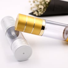 15ml 30ml 50ml 10pcs boteille airless pump bottles, lotion/emulsion airless cosmetic bottle gold/silver vacuum refillable bottle 2024 - buy cheap