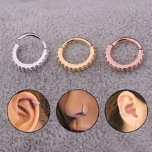 Pendientes coloridos de cristal coreanos para mujeres y hombres, pendientes de aro pequeños de hueso de oreja, accesorios de diamantes de imitación, joyería 2024 - compra barato