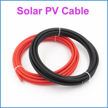 Cabo conector solar 100 pol. 4 mm2, preto ou vermelho, cor opcional, frete grátis para os eua/reino unido/ca, tuv 2024 - compre barato