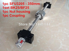 SFU3205- 350mm ball screw with ball nut + BK25/ BF25 Support +3205 Nut housing + 20*14mm Coupling 2024 - buy cheap
