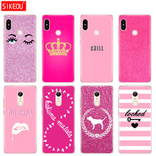 Silicone  Cover phone  Case for Xiaomi redmi 5 4 1 1s 2 3 3s pro PLUS redmi note 4 4X 4A 5A plain pink girl print 2024 - buy cheap