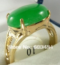 Envío Gratis para hombres y mujeres, venta al por mayor de cuentas de Jade verde esmeralda 18kgp, tamaño del anillo: 6.7.8.9.10/envío gratis 2024 - compra barato