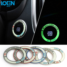 Luminous Start Stop Ignition Ring Key Hole 5 Color RS Sports Style Sticker Case for Mazda Axela Atenza For CX5 CX-5 2014 2015 2024 - buy cheap