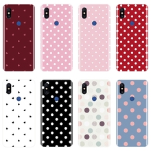 Soft Back Cover For Xiaomi Mi Note 1 2 3 Polka Dot Heart Love Pink Black White Phone Case Silicone For Xiaomi Mi Max Mix 1 2 2S 2024 - buy cheap