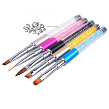 Многофункциональная ручка для дизайна ногтей с кристаллами, модная ручка для дизайна ногтей, кисть для рисования акриловым УФ-гелем, инструмент для дизайна ногтей 2024 - купить недорого