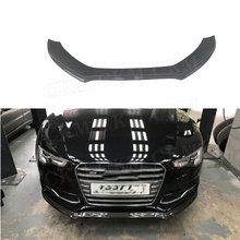 Carbon Fiber Front Bumper Lip Chin Spoiler For Audi A5 S5 Sedan 4 Door Coupe 2 Door 2013-2016 Head Shovel car bumper protector 2024 - buy cheap