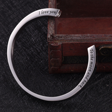 IJB5091 "Always In My Heart Dad" pulseras de puño de acero inoxidable impermeables de alta calidad, brazaletes de joyería de cremación, escritura gratis 2024 - compra barato