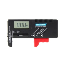 Pilhas aa/aaa/c/d/9v/1.5v lcd digital universal, tipo botão, testador de voltagem de bateria 2024 - compre barato