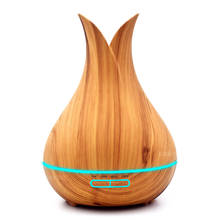 KBAYBO 400ml Aroma Essential Oil Diffuser Ultrasonic Air Humidifier Wood Grain electric aroma diffuser LED Lights for home 2024 - buy cheap