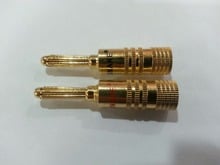 10 pcs gold plated brass Speaker cable 4mm Screw amplifier terminal banana plug connectors 2024 - buy cheap