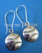 Wholesale 20Pair  Fashion Baseball Charms Dangle Earrings For Women With Gift Box DIY Findings Jewelry Z81 2024 - buy cheap