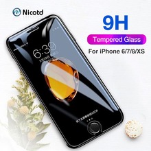 Transparent Screen Glass For iPhone 7 8 Plus XS Tempered Glass For iPhone 6 6sPlus 7Plus X XR XS MAX Screen Protector Film 9H 2024 - buy cheap