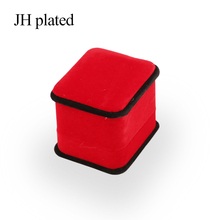 JHplated Jewelry Packaging Necklace Velvet gift boxes Red Blue Gray Rectangle Small gift box Gift wrapping jewelry box Ring box 2024 - buy cheap