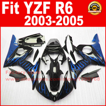 motorcycle parts for YAMAHA R6 fairing kits 2003 2004 2005 blue flame YZF R6 03 04 05 fairings set  kit 2024 - buy cheap