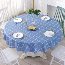 Plaid PVC Waterproof Table Cloth Round Tablecloth Nappe Table Cover Party Wedding Table Cloth for Home Kitchen Tablecloth Mantel 2024 - buy cheap