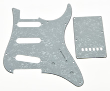 KAISH White Pearl Guitar SSS Pickguard w/ Trem Cover Screws for Yamaha PACIFICA 2024 - buy cheap