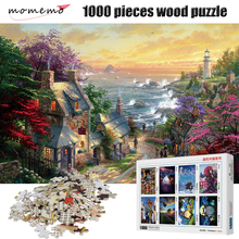 MOMEMO Seaside Town Scenery Puzzle 1000 Pieces Wooden Puzzle Adult Jigsaw Puzzle Entertainment Puzzle Game Toy for Children Gift 2024 - buy cheap