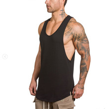 Tank Tops Man Sports Fitness Bodybuilding Men Gym Running Training Quick Drying Cotton Sleeveless Shirt Men Summer Tops Clothing 2024 - buy cheap