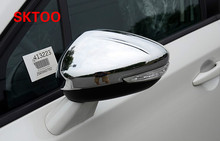 SKTOO-Conjunto de cubierta de espejo retrovisor lateral, tapa cromada para coche Peugeot 308, 408, 508, 2 unidades 2024 - compra barato