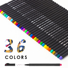 Fineliner 36 Colors Pen Set 0.4mm Fine Tip Line Writing Drawing Marker Micron Pen 2024 - buy cheap