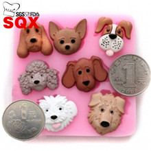 3D Dog Shape Silicone Mold Kitchen Baking Fondant Cake Decorating Tools Candy Soap Mold Chocolate Cake Moulds SQ15197 2024 - buy cheap