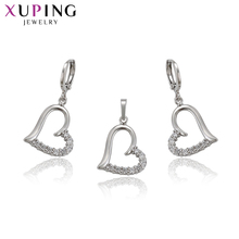 Xuping-Conjuntos de joyas en forma de corazón para mujer, joyería de estilo europeo, regalos de aniversario de viento frío, 65197 2024 - compra barato