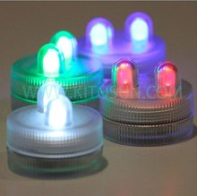 FREE SHIPPING FACTORY SUPPLIRE 100pcs/pack LED WARM WHITE  DOUBLE  SUBMERSIBLE Waterproof Floralyte II Lights Centerpiece DECOR 2024 - buy cheap