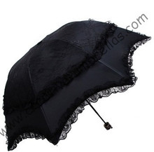 Зонтики принцессы, 100% солнцезащитный, UPF>50 +, женский зонтик, 8k ребра, черное серебряное покрытие, карманный зонтик, защита от УФ, арочная шнуровка 2024 - купить недорого