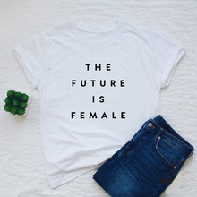 Женская футболка будущего, феминистская девушка, Женский Стильный Топ, летние хлопковые модные популярные футболки 2024 - купить недорого