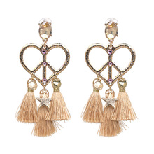 Fashion Ethnic Tassel Drop Dangle Earrings Flower Statement Big Long Crystal Earrings for Women Wedding Jewelry Fringing Brincos 2024 - buy cheap