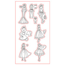 Girl Transparent Clear Silicone Stamp/Seal for DIY scrapbooking/photo album Decorative clear stamp sheets /C5506 2024 - buy cheap