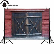 Allenjoy background for photo studio old wooden door portrait backdrop photobooth prop photocall printed shoot decor fabric 2024 - buy cheap