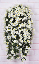 Flores de ratán artificiales de lirio de 80cm, enredaderas de flores montadas en la pared, guirnalda para decoración Floral de boda 2024 - compra barato