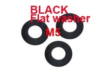 Wkooa M5 Плоская Шайба DIN125A класс 8,8 черная шайба из углеродистой стали 2000 штук 2024 - купить недорого