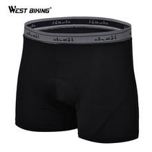 WEST BIKING Unisex Padded Cycling Shorts Men Bicycle Gel 3D Bicycle Cycling Shorts Padded Underwear Fitness Bicycle Underwear 2024 - buy cheap