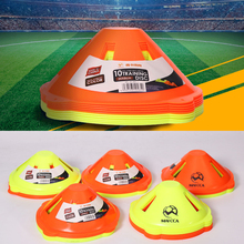 10pcs/lot 23cm Soccer Training Sign Flat Pressure Resistant Cones Marker Discs Bucket Marker PE Football Training Accessories 2024 - buy cheap