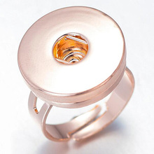 Регулируемые застежки-кольца из розового золота и серебра, ювелирные изделия, геометрические треугольные кольца, застежки-кольца для рукоделия, 18 мм застежки-кнопки 2024 - купить недорого