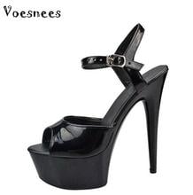 Steel Pipe Dance Women Shoes 2019 New 15cm High-heeled Sexy Fish Mouth with T-Taiwan Catwalk Models Show Car Show Female Sandals 2024 - buy cheap