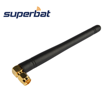 Superbat 434Mhz 2dbi Rubber 112mm Aerial Signal Booster GSM Antenna Black SMA Male Right Angle for Ham Radio 2024 - buy cheap