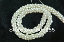 3mm Pearl Rice Beads Handmade Knoted Snake Shape Loose Necklace Free Shipping 2024 - buy cheap