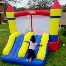 Inflatable Castle Bounce House Inflatable Trampoline with Double Slides with Blower for Party Outdoor Indoor Children Funny Game 2024 - buy cheap