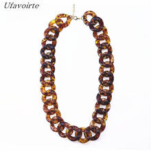 Ufavoirte Choker Vintage Necklaces Pendants Statement Necklaces & Pendants Leopard Lines Long Necklace Women Jewelry Collares 2024 - buy cheap