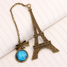 New Arrival Creative Item Kids Gift Stationery  Vintage Eiffel Tower Metal Bookmarks For Book 2024 - buy cheap