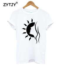 women sun abstract Women tshirt Casual Cotton Hipster Funny t-shirt For Lady Yong Girl Top Tee Drop Ship ZY-119 2024 - buy cheap